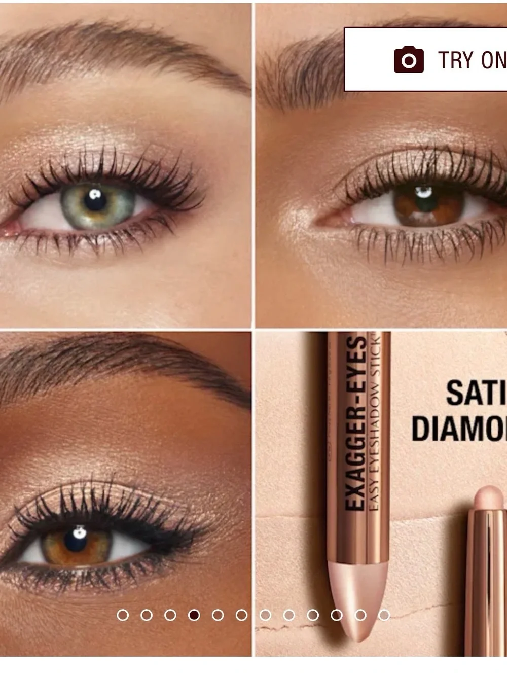 Charlotte Tilbury Exagger-Eyes Easy Eyeshadow Stick — Satin Diamonds